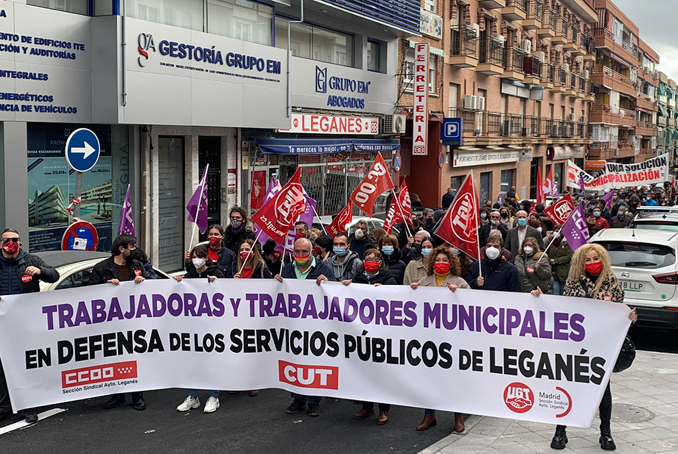 Los sindicatos se concentran este miércoles para “defender los servicios públicos”