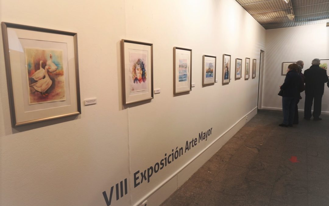 «Arte Mayor», la exposición con obras de acuarela de los alumnos veteranos de Leganés