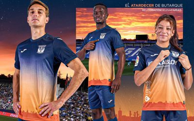 La segunda camiseta del Leganés, inspirada en el atardecer de Butarque