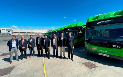 Presentados en Leganés los nuevos autobuses impulsados por gas natural comprimido