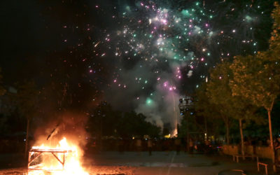 Las hogueras de San Juan, antesala de un fin de semana festivo en Leganés