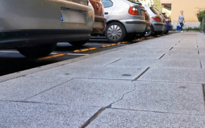 Alcorcón instala topes de estacionamiento en la calle Japón