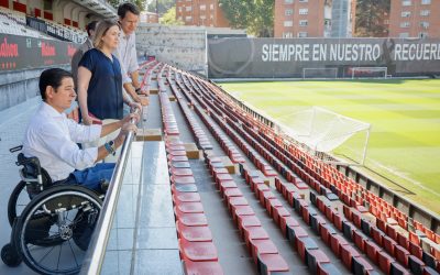 Finalizan las obras de la tribuna del Estadio de Vallecas