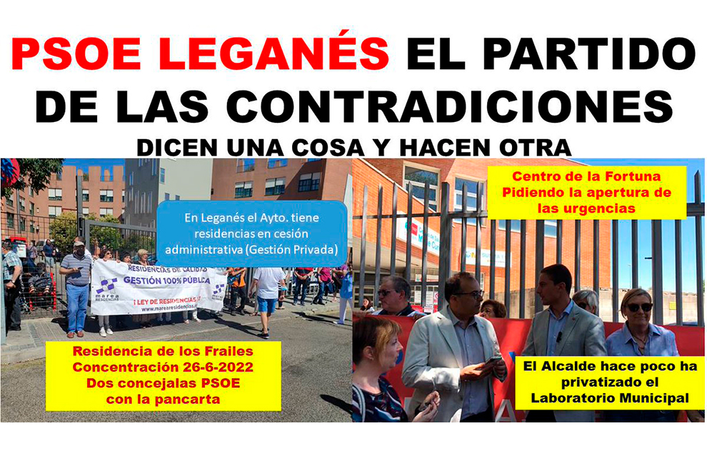 La FLAV califica al PSOE de Leganés como «partido de las contradicciones»