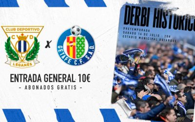 A la venta las entradas para el derbi de preparación entre Leganés y Getafe