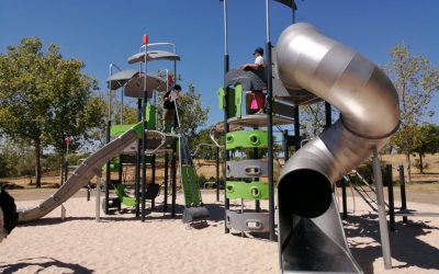 Getafe moderniza los parques infantiles y áreas biosaludables