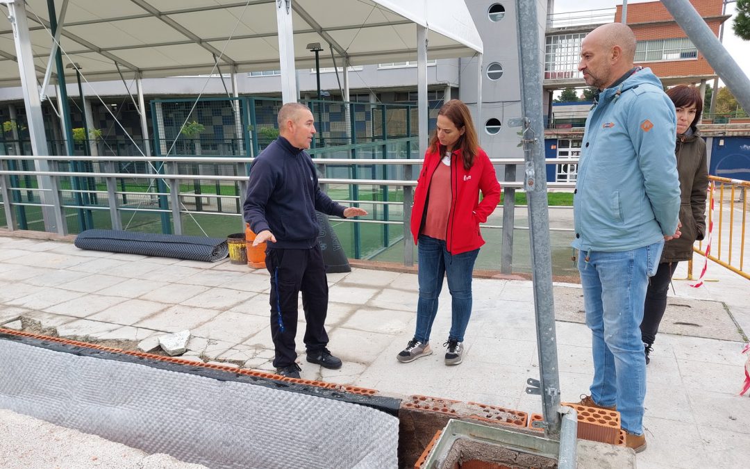 La obra integral del polideportivo Juan de la Cierva de Getafe avanza a buen ritmo