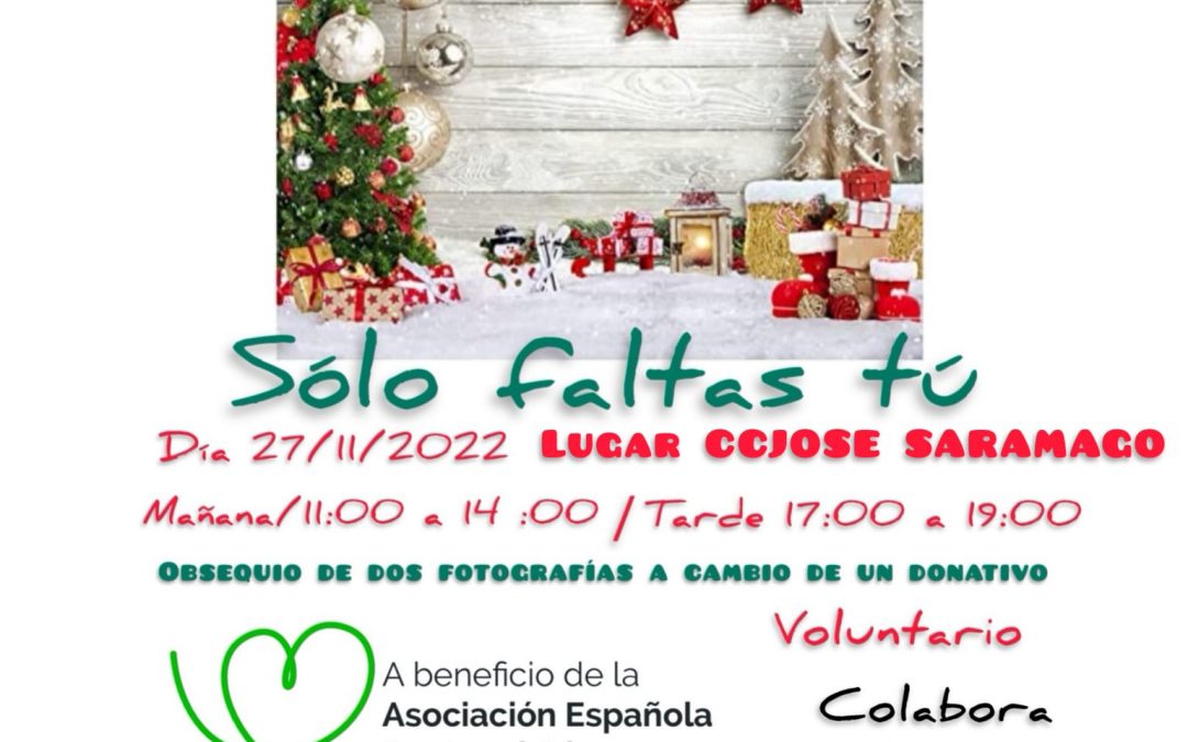 Photocall navideño solidario en el José Saramago