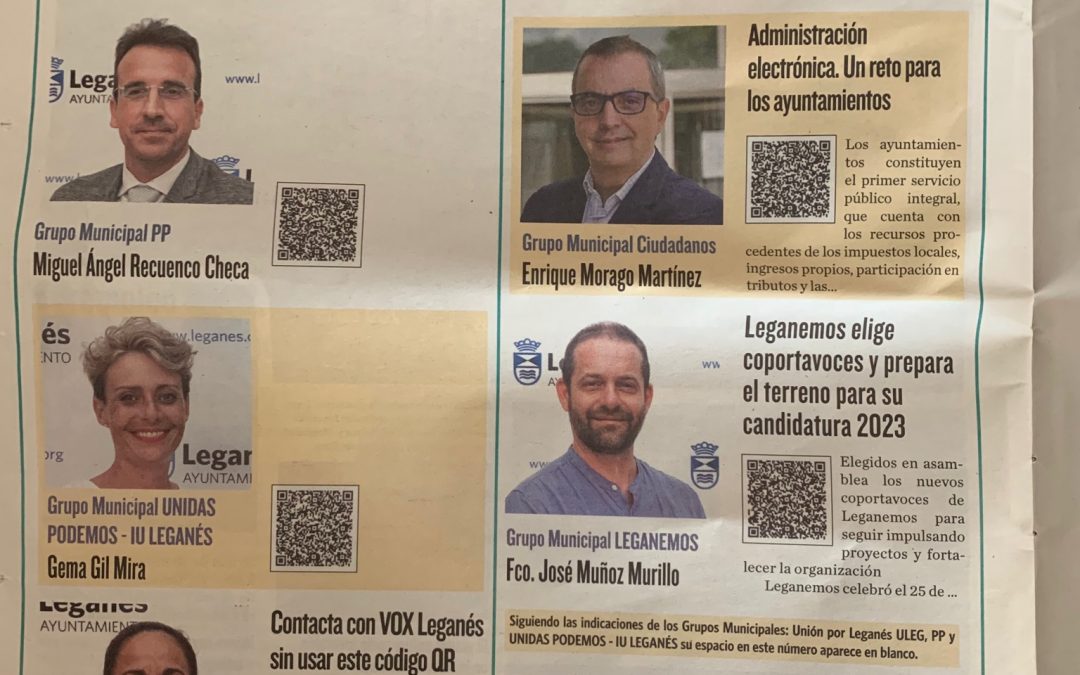 ULEG pide al Ayuntamiento que “deje hacer propaganda” con el periódico municipal