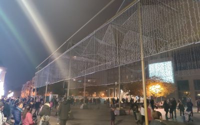 El «túnel de luz» de la Navidad en Leganés se avería a los cinco días de empezar a funcionar
