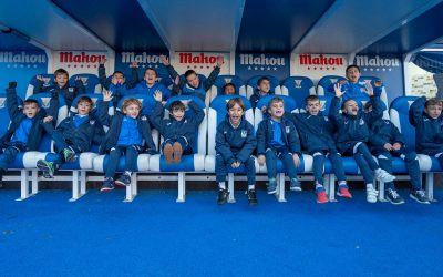 Los más pequeños de la Escuela del Lega conocen el Estadio Municipal de Butarque