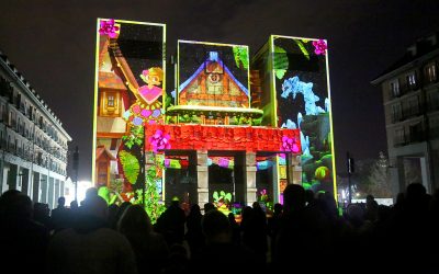 Espectacular videomapping en la Plaza Mayor de Leganés