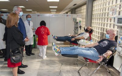 La donación de plasma rotará por seis hospitales públicos madrileños