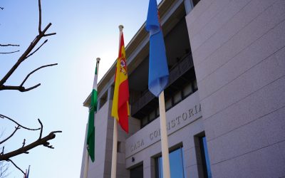 Leganés celebra el Día de Andalucía con un acto e izando su bandera en el Ayuntamiento