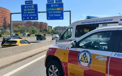 Fallece un motorista en un accidente en la M-30 y continúa la racha de siniestros en las calles de Madrid