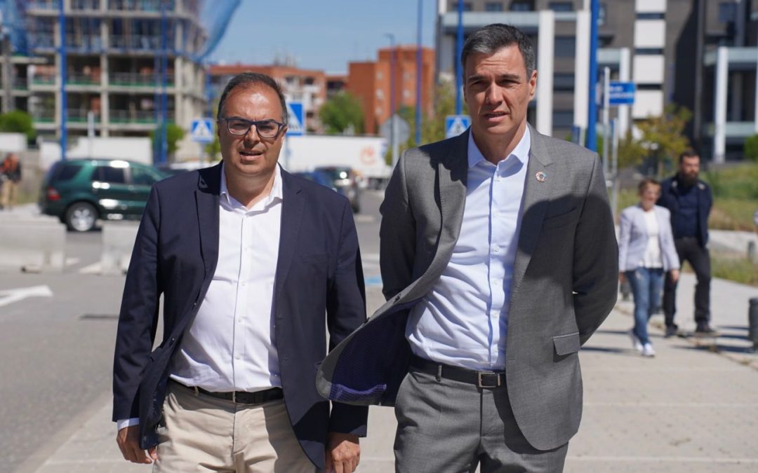 Pedro Sánchez visita Leganés para visitar el PP4