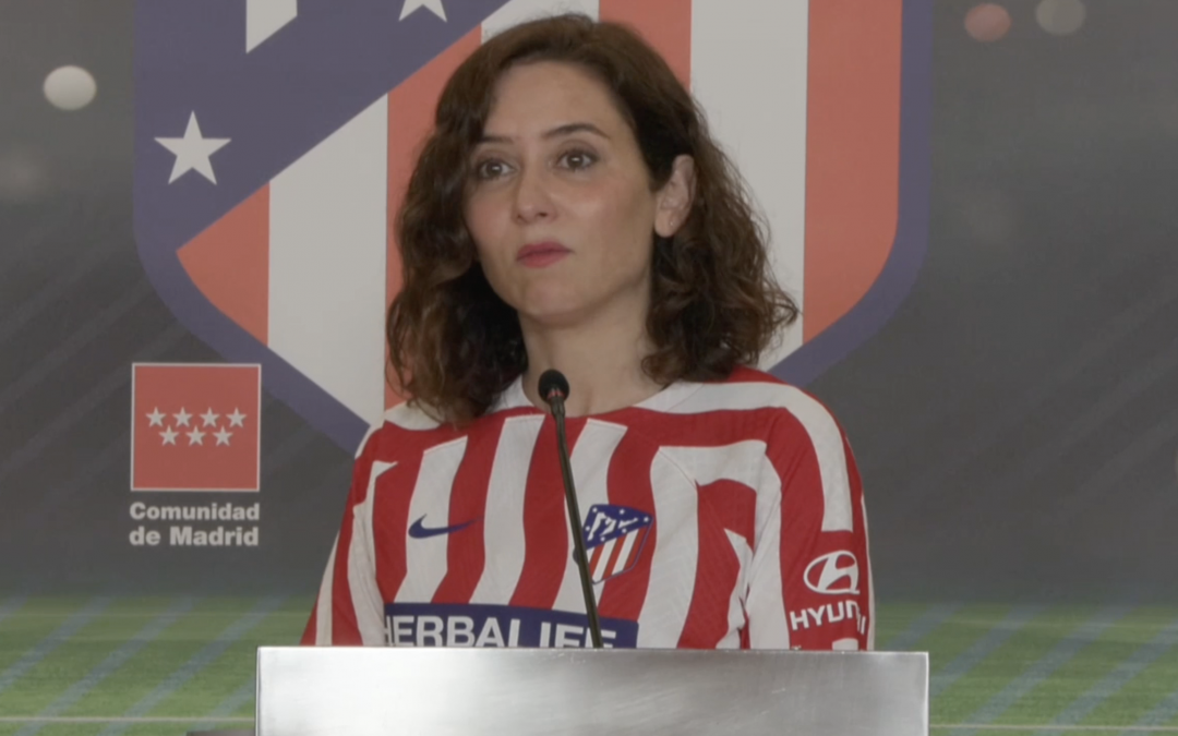 Isabel Díaz Ayuso felicita al Atlético de Madrid Femenino por su segundo título de la Copa de S.M. la Reina