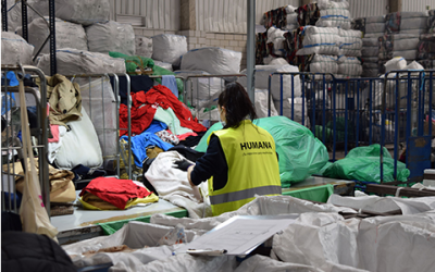 Humana lidera la reutilización y reciclaje de textiles en el Día Mundial del Reciclaje