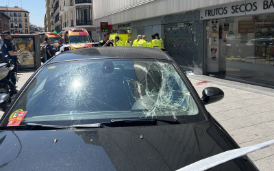 Un atropello múltiple en el centro de Madrid deja tres heridos