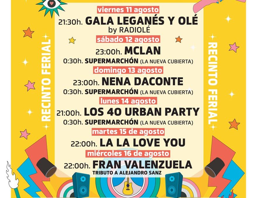 Ya tenemos el cartel de las Fiestas de Leganés