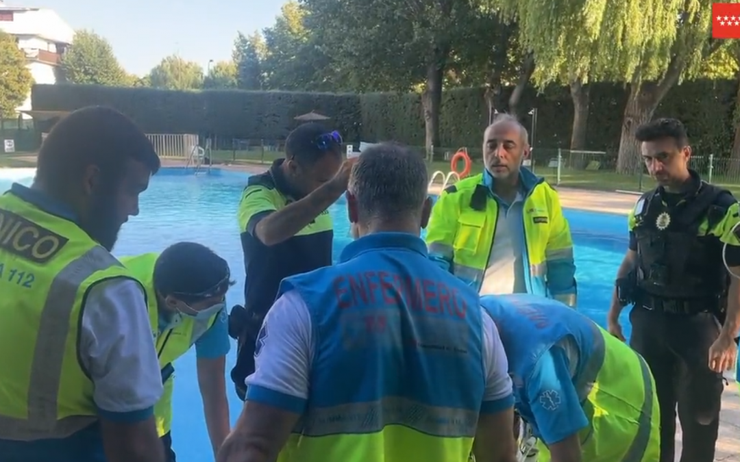 Un hombre crítico por ahogamiento en una piscina de Collado Villalba
