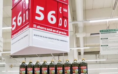 Subida del precio del aceite impacta a los consumidores: 5 litros por 56€