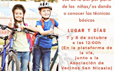 Taller para aprender a montar en bici en San Nicasio