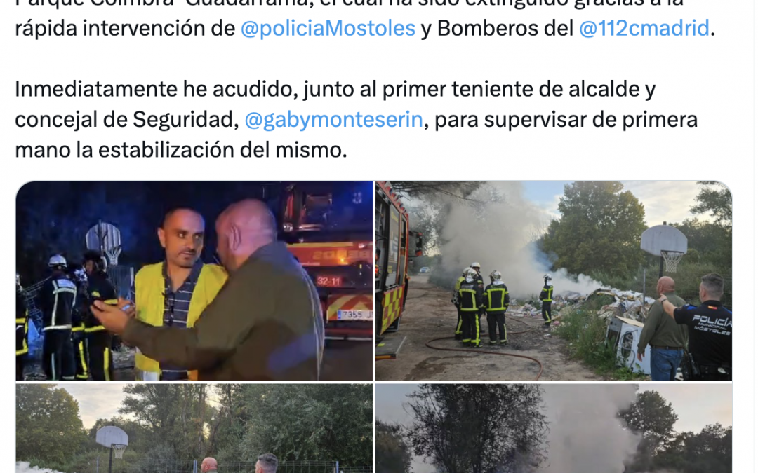 Incendio en Río Guadarrama Impacta en la A-5