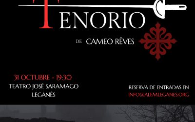 Don Juan Tenorio llega a Leganés este 31 de octubre