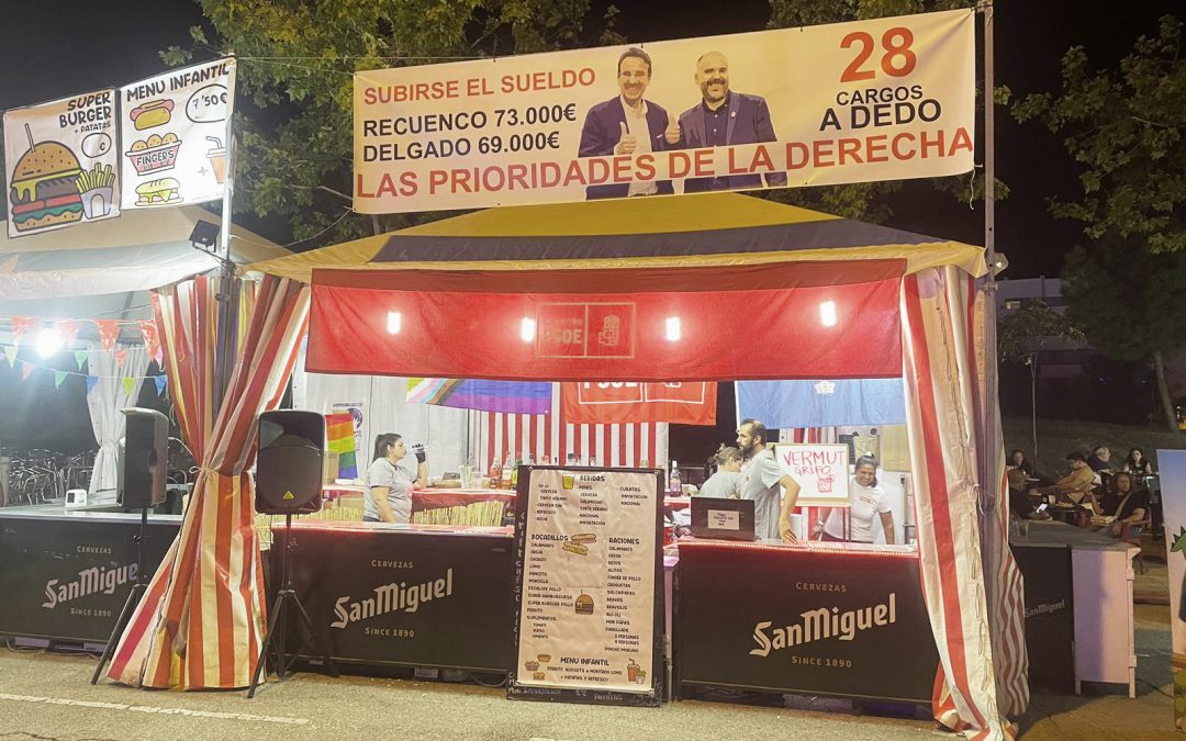 PSOE Leganés ataca a PP-ULEG en la feria de San Nicasio