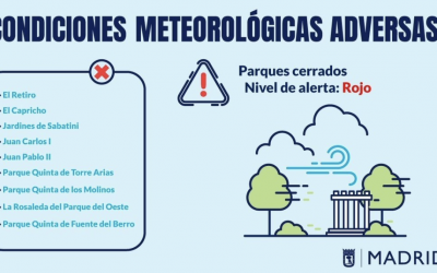 Alerta por fuertes vientos en la Comunidad de Madrid, con rachas de hasta 100 km/h en la sierra