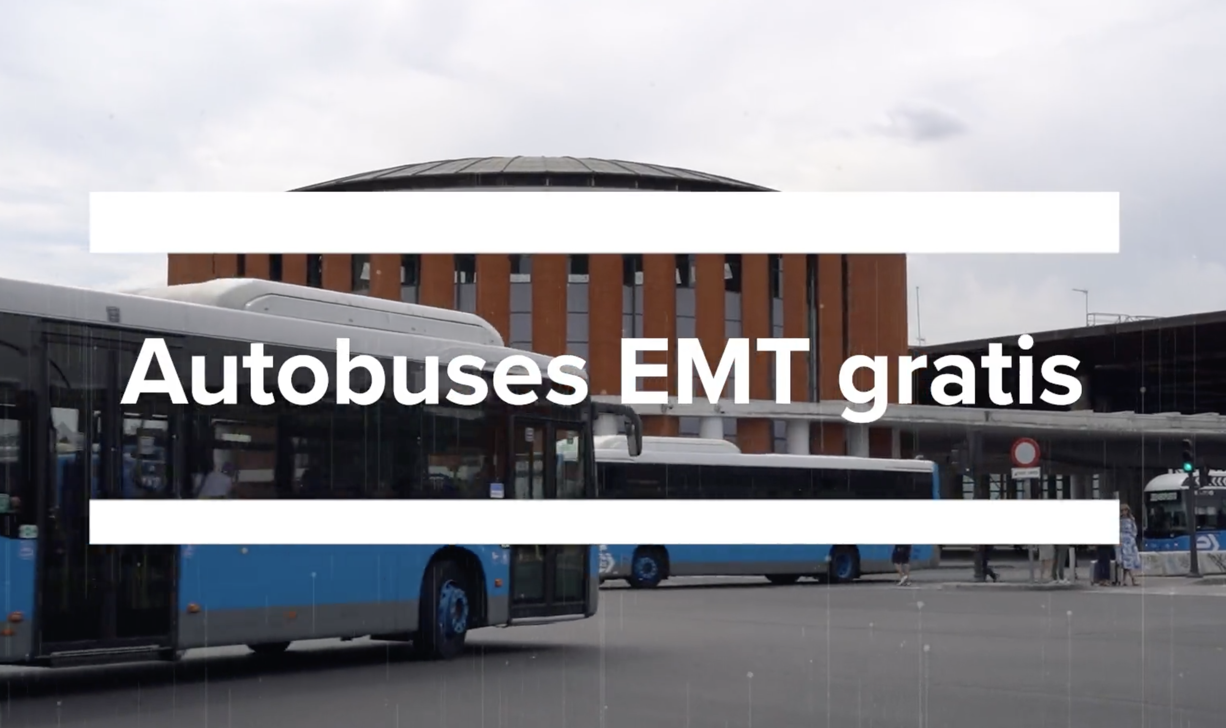 Los autobuses de la EMT serán gratuitos durante tres días por el Black Friday