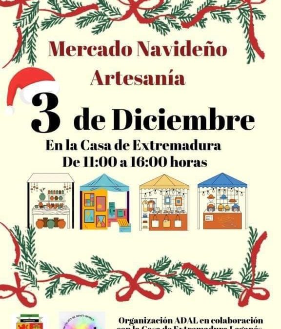 Mercado navideño en la Casa de Extremadura en Leganés