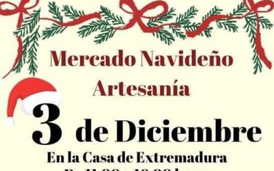 Mercado navideño en la Casa de Extremadura en Leganés