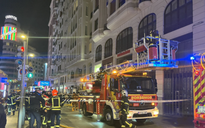 Se extingue el incendio en Gran Vía sin heridos