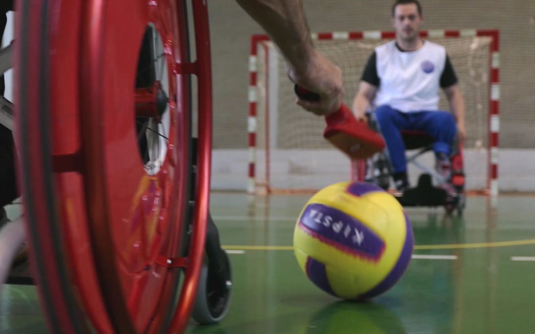 "foothand", fútbol en silla de ruedas en Leganés