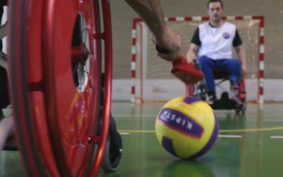 «foothand», fútbol en silla de ruedas en Leganés