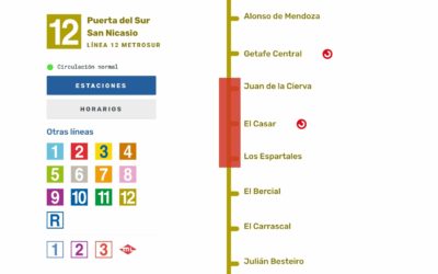 Cierre de Metrosur entre Juan de la Cierva y Los Espartales