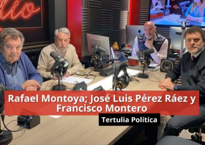 08-02-24 Tertulia – Rafael Montoya, José Luis Pérez Ráez y Francisco Montero