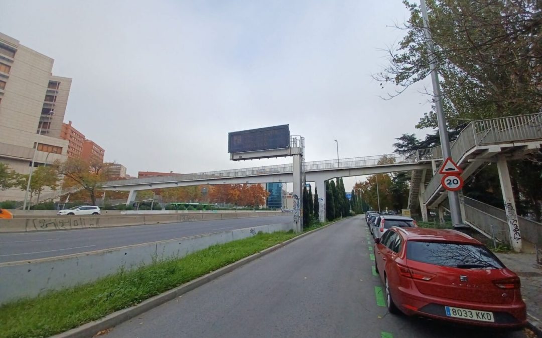 Inician sustitución de pasarela peatonal sobre la A-2 en Madrid