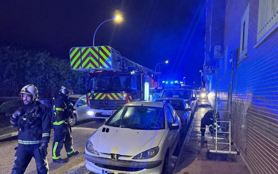 Incendio en Valdemoro: tres personas afectadas durante la madrugada