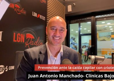 26/03/24 Juan Antonio Manchado. Prevención ante la caída capilar con crioterapia. Clínicas Bajo Cero