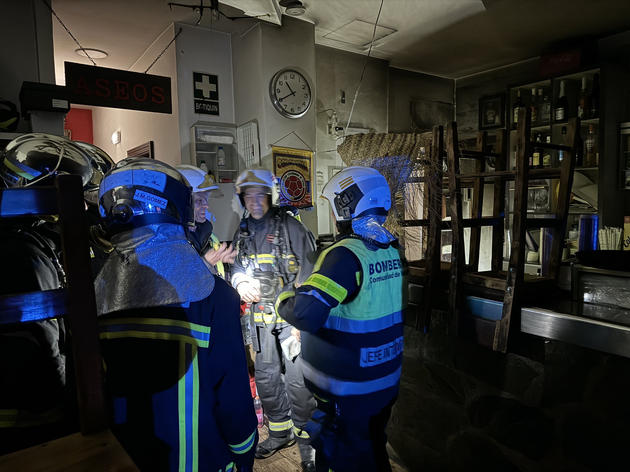 Emergencias 112 Comunidad de MadridIncendio en un bar de Getafe deja dos heridos: uno grave y otro leve