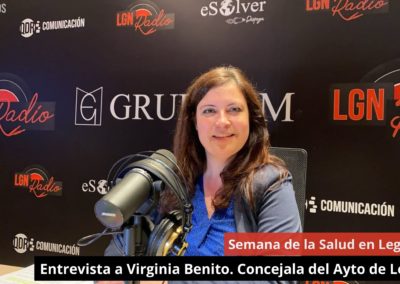 10/04/24 Entrevista a Virginia Benito. Concejala del Ayto de Leganés. Semana de la Salud en Leganés