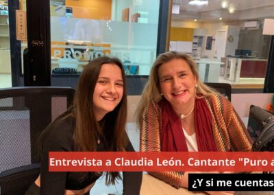 29/04/24 Entrevista a Claudia León. Cantante “Puro azar” ¿Y si me cuentas?