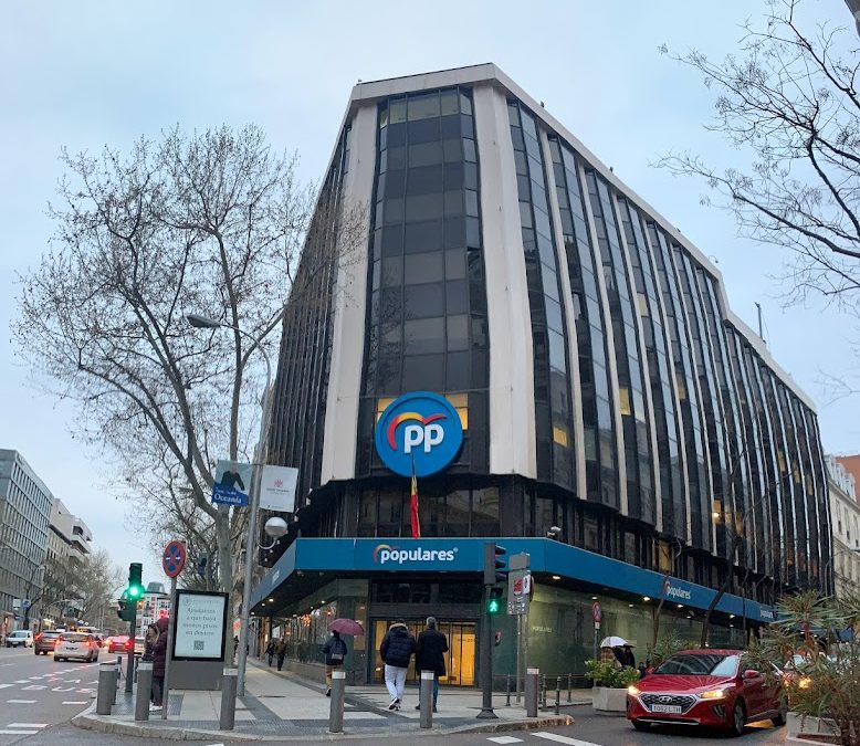 Desalojo en la sede del PP: Por falsa alarma de bomba en Madrid