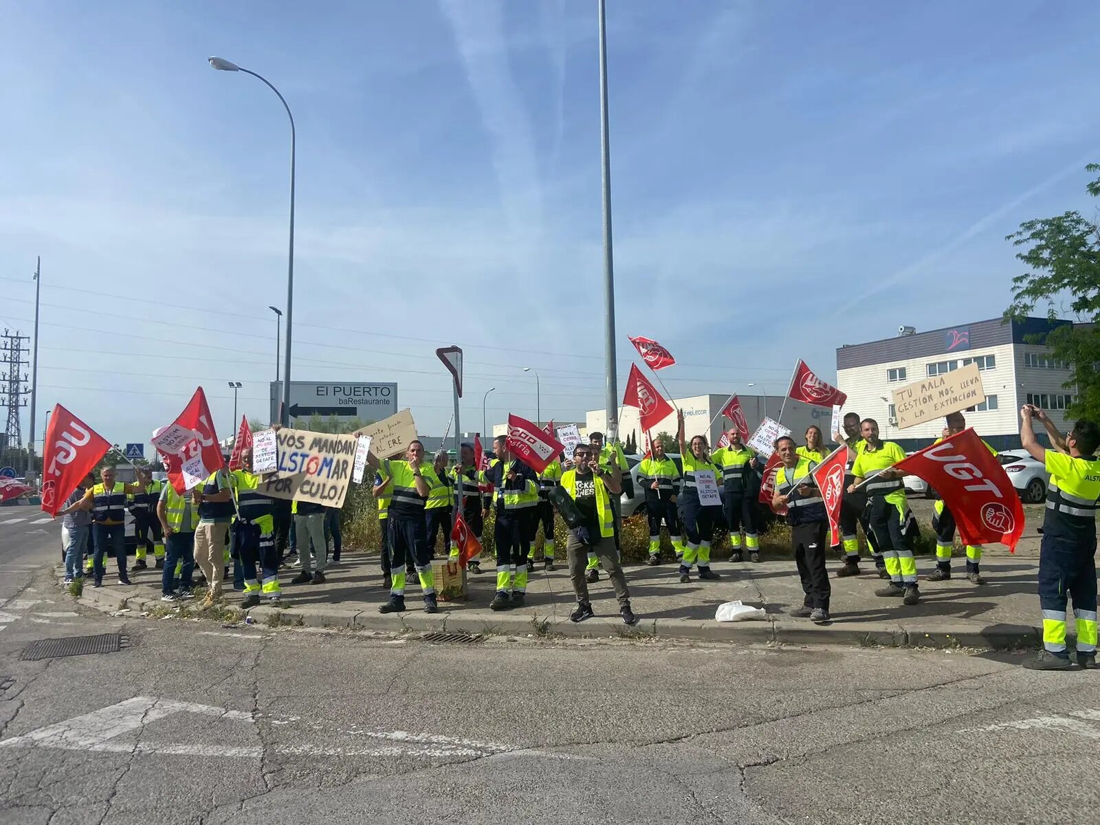 Alstom-movilizaciones-Alstom Getafe se moviliza ante el ERE y la posible pérdida de 36 empleos