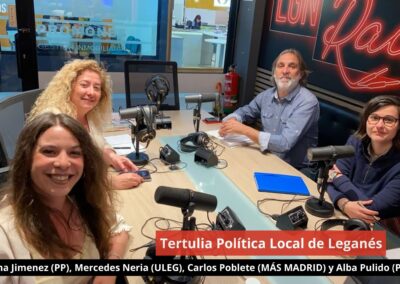 14/05/24 Tertulia Política Local de Leganés. PP, ULEG, MÁS MADRID y PODEMOS