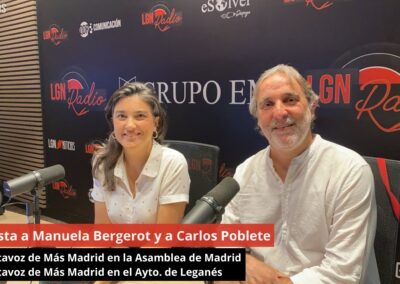 28/05/24 Entrevista a Manuela Bergerot, portavoz de Más Madrid en la Asamblea de Madrid