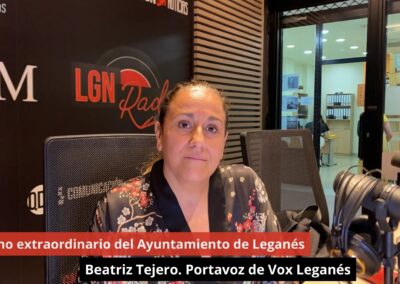 30/05/24 El Pleno extraordinario del Ayto de Leganés. Beatriz Tejero. Portavoz de Vox Leganés